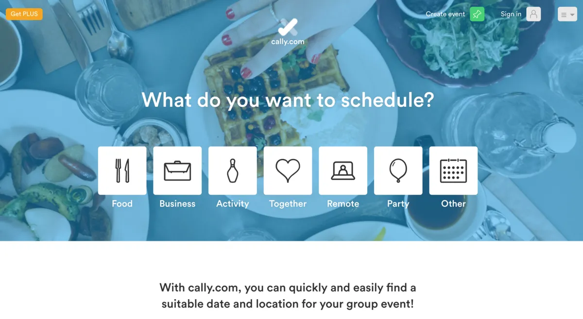 Cally: An alternative to Doodle centered around use cases.
