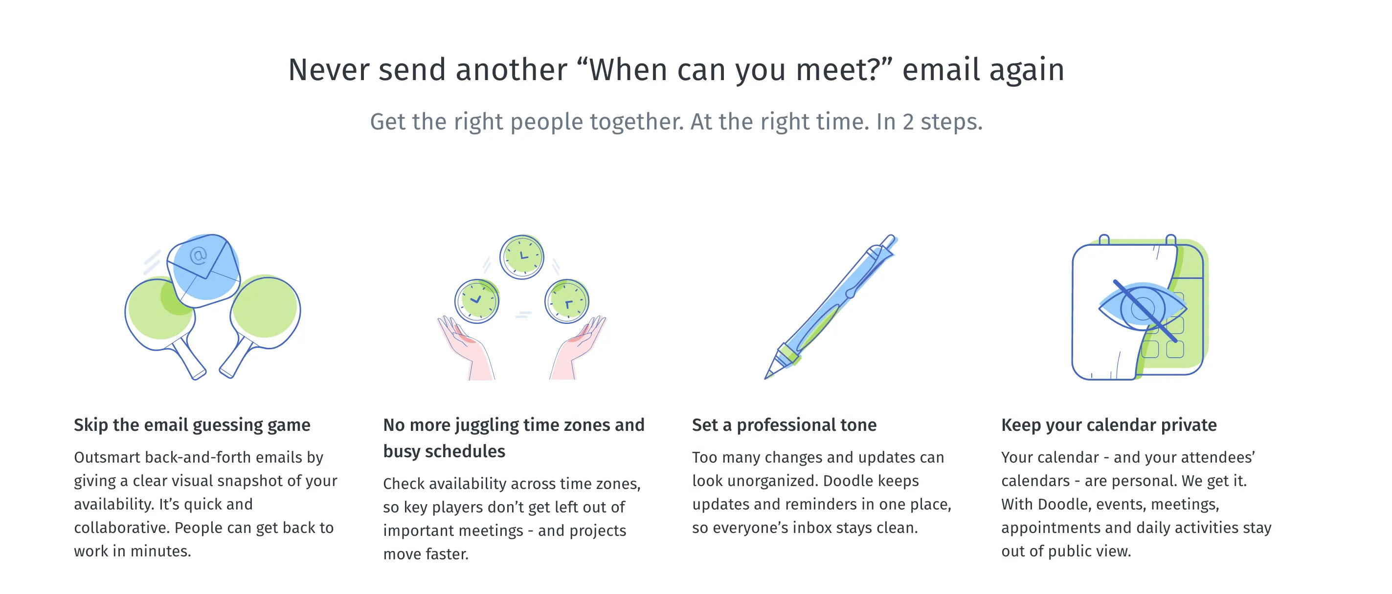Doodle functionalities 